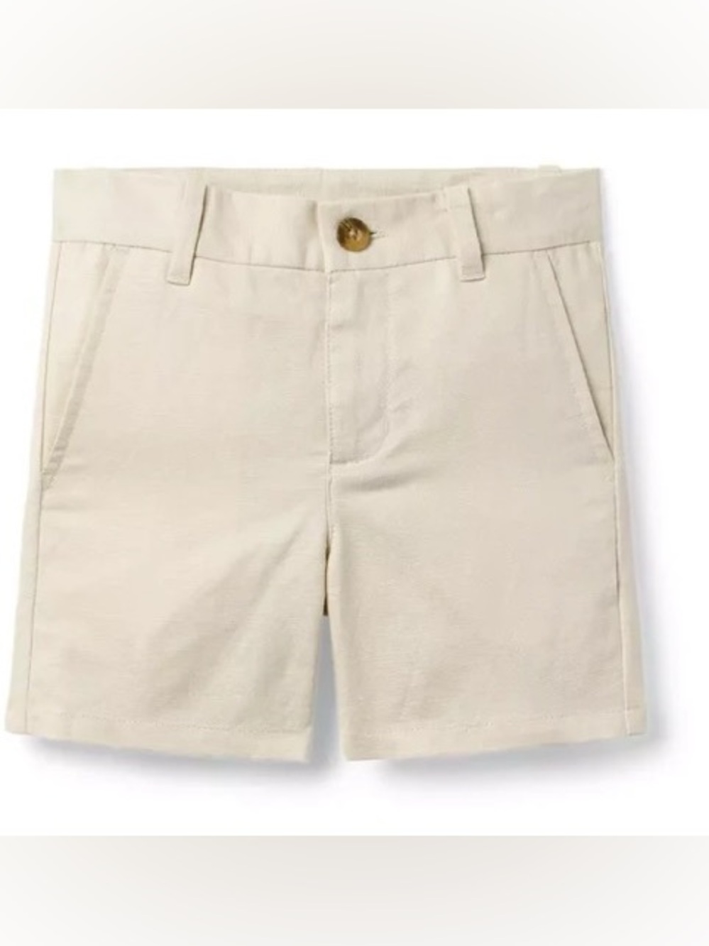 Janie and Jack Linen-Cotton Tan Short (Size: 3T)
